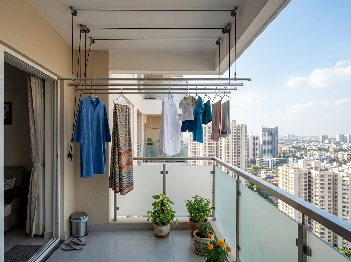 Ceiling Cloth Drying Hangers installation